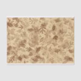 Autumn-Fall Leaves in Sepia Brown Tissuepapier