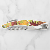 Autumn Fall Leaves Kurkentrekker (Achterkant)