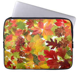 Autumn Fall Leaves Laptop Sleeve