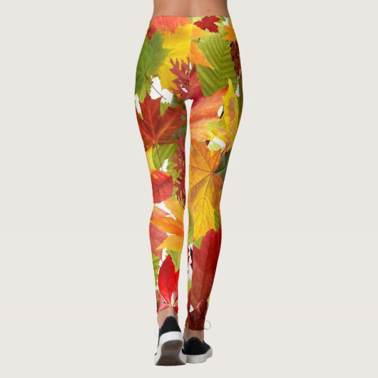 Autumn Fall Leaves Leggings (Achterkant)