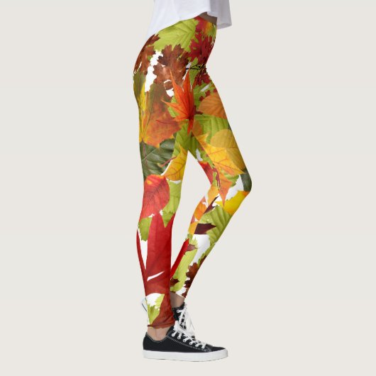 Autumn Fall Leaves Leggings (Rechts)