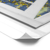 Autumn Fall Leaves Mountain Uitzicht Faux Poster (Hoek)