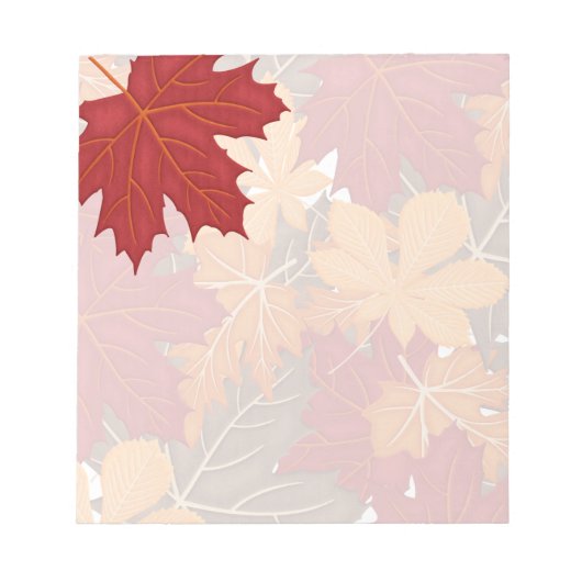 Autumn Fall Leaves Notitieblok (Voorkant)