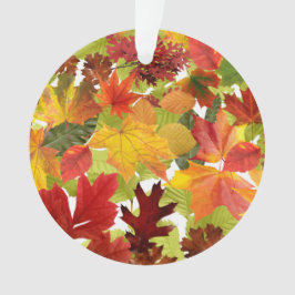 Autumn Fall Leaves Ornament