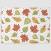 Autumn Fall Leaves Pattern Tissuepapier (Voorkant)