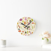 Autumn Fall Leaves Ronde Klok (Huis)