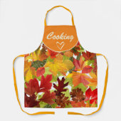 Autumn Fall Leaves Schort (Voorkant)