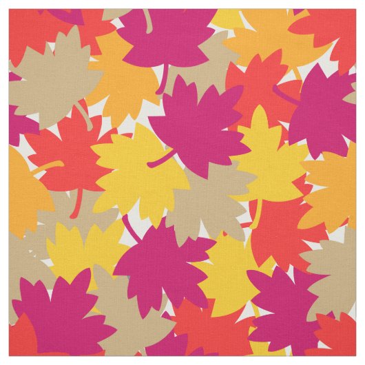 Autumn Fall Leaves Stof (Swatch)