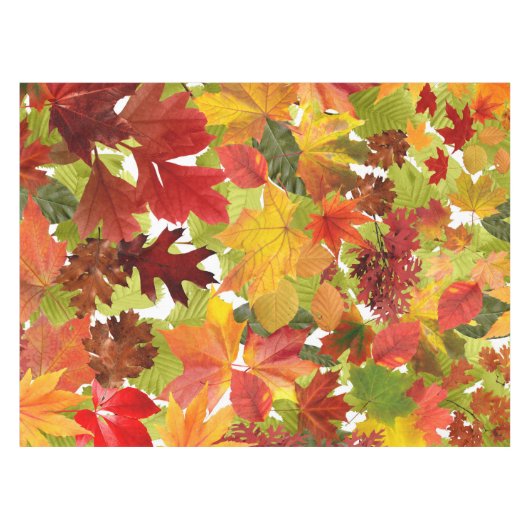 Autumn Fall Leaves Tafelkleed (Voorkant (Horizontaal))