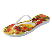 Autumn Fall Leaves Teenslippers (Schuin)