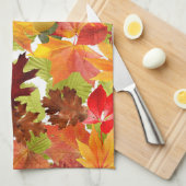 Autumn Fall Leaves Theedoek (Quarter Fold)