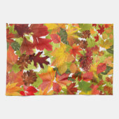 Autumn Fall Leaves Theedoek (Horizontaal)