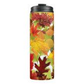 Autumn Fall Leaves Thermosbeker (Voorkant)
