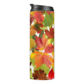 Autumn Fall Leaves Thermosbeker (Geroteerd rechts)