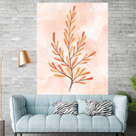 Autumn Fall Leaves Watercolor Botanical Poster