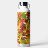 Autumn Fall Leaves Waterfles (Voorkant)