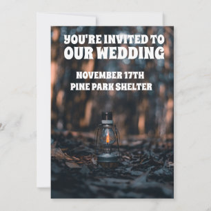 AUTUMN FALL WEDDING LANTERN CUSTOM INVITATIONS KAART