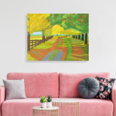 Autumn Fallen Leaves Canvas Afdruk (Insitu (Woonkamer))