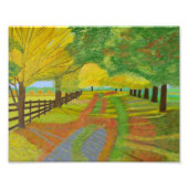 Autumn Fallen Leaves Foto Afdruk (Voorkant)