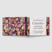 Autumn Fallen Leaves Pet Memorial Gastboek Gastenboek (Volledig)