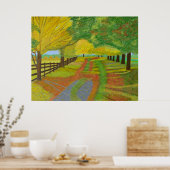 Autumn Fallen Leaves Poster (Keuken)