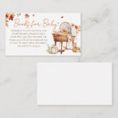 Autumn Falling In Love Baby shower Boeken voor Bab Informatiekaartje (Voorkant / Achterkant)