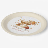 Autumn Falling in Love Baby shower Papieren Bordje (Gekanteld)
