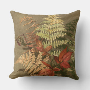 Autumn Fern verlaat Botanical Kussen