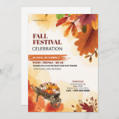 Autumn Festival Flyer Sjabloon Kaart (Voorkant / Achterkant)