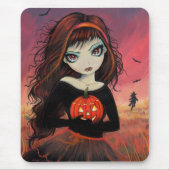 Autumn Fire Halloween Mousepad Muismat (Voorkant)