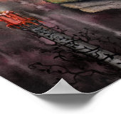 Autumn Flame Fantasy Fairy Art Poster (Hoek)