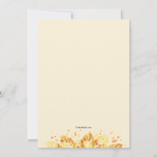 Autumn Fling Kaart (Achterkant)