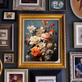 Autumn Floral Art Poster