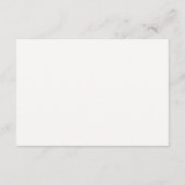 Autumn Floral Baby shower Advieskaart (Achterkant)