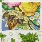 Autumn Floral Bouquet Waterverf Theedoek (Gevouwen)