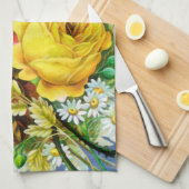 Autumn Floral Bouquet Waterverf Theedoek (Quarter Fold)