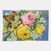 Autumn Floral Bouquet Waterverf Theedoek (Horizontaal)