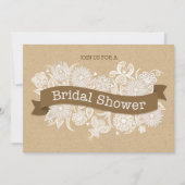 Autumn Floral Bridal Shower Invitation II Kaart (Voorkant)