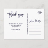 Autumn Floral Hartelijk dank Briefkaart (Achterkant)