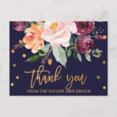 Autumn Floral Hartelijk dank Briefkaart (Voorkant)