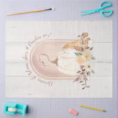 Autumn Floral Herfst White Pumpkin Foliage Decoupa Tissuepapier (Craft)