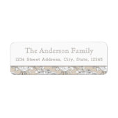 Autumn Floral het Etiketten van het Adres van de T (Voorkant)