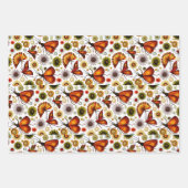 Autumn Floral Inpakpapier Vel (Voorkant 3)