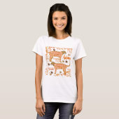 Autumn Floral Leopard T-shirt (Voorkant volledig)
