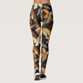 Autumn Floral Pattern Leggings (Achterkant)