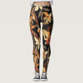 Autumn Floral Pattern Leggings (Voorkant)