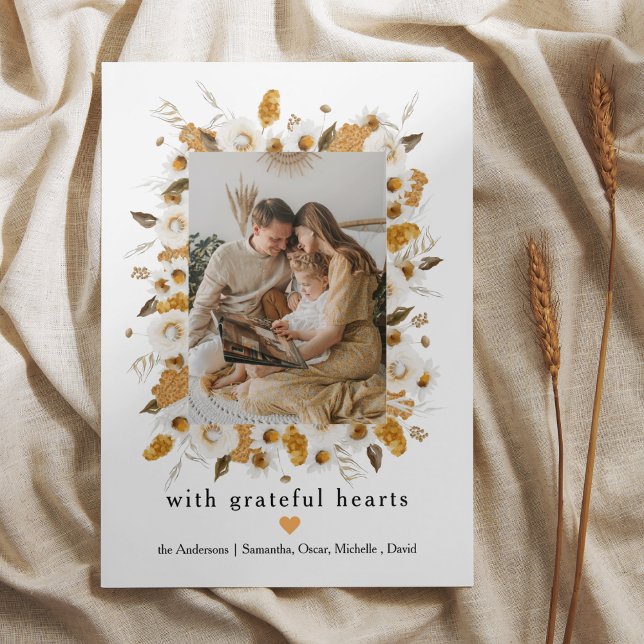 Autumn Floral Photo Lijst | THANKSGIVING (Creator heeft geüpload)