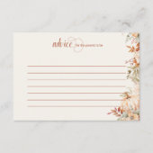 Autumn Floral Pumpkin Baby shower Advieskaart (Voorkant)