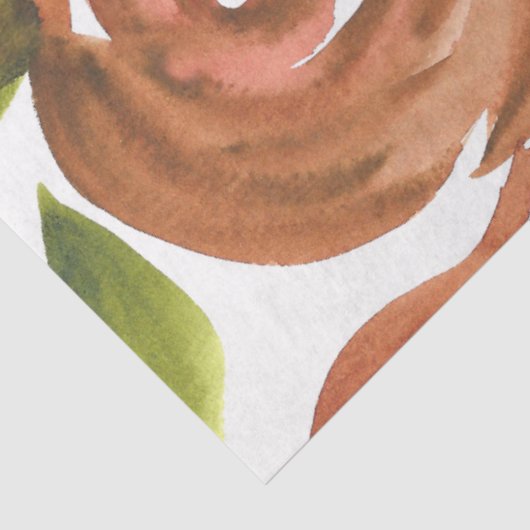 Autumn Floral Reeks Ontwerp 5 Tissuepapier (Detail)