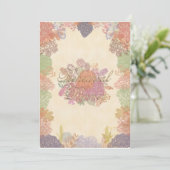 Autumn Floral Rehearsal Dinner Invitation Kaart (Staand voorkant)